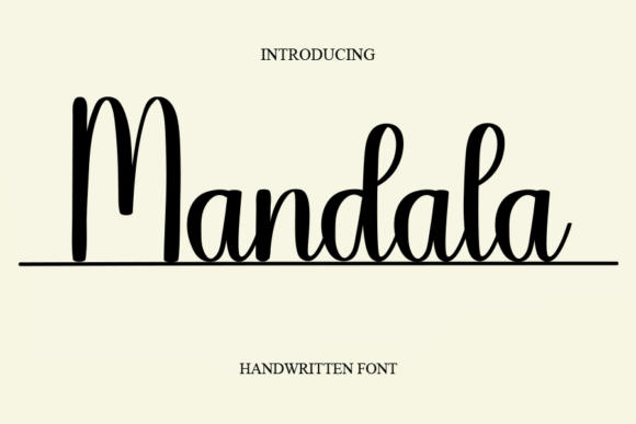 Mandala Script & Handwritten Font By salma studio