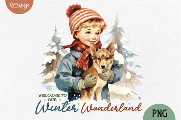 Winter Wonderland PNG Sublimation Graphic Crafts By Emery Digital Studio