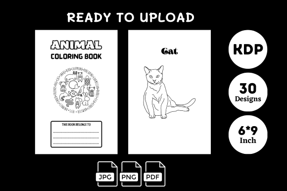 Animal Coloring Book Graphic Coloring Pages & Books Kids By ThriveTactix