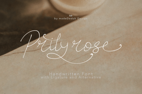 Prilyrose Script Script & Handwritten Font By madeDeduk