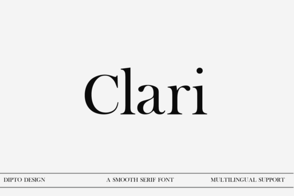 Clari Serif Font By DiptoDesign