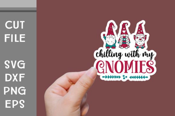 Christmas Gnomes Sticker SVG Graphic Crafts By SvgCraft