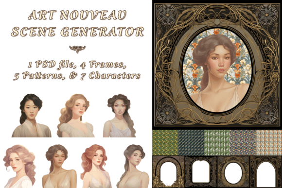Art Nouveau Scene Generator Graphic Scene Generators By Alavays
