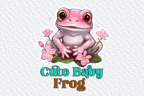 Baby Frog Clipart Graphic Crafts By Sublimation_Bundle