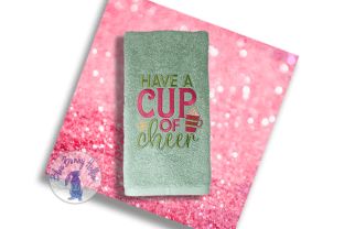 Have a Cup of Cheer Winter Embroidery Design By Blue Bunny Hollow 2