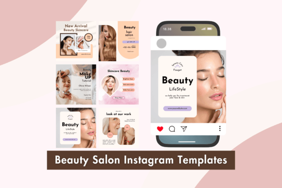 Salon Instagram Templates Grafik Social Media-Vorlagen Von Realtor Templates