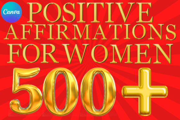 500+ Positive Affirmations for Women Illustration Intérieurs KDP Par Kollay