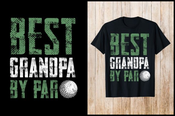 Best Grandpa by Par Golf T-Shirt Design Illustration Designs de T-shirts Par nxmnadim