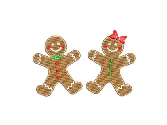Gingerbread Natale Ricami Di LizaEmbroidery