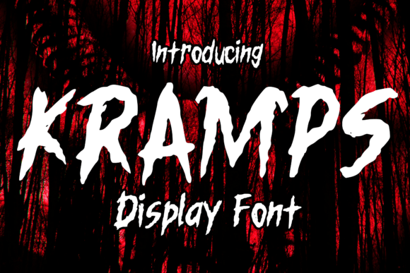 Kramps Display Fonts Font Door MVMET