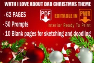 What I Love About Dad: Christmas Theme Gráfico Plantillas de Impresión Por Easy Cheap Pretty Design 2