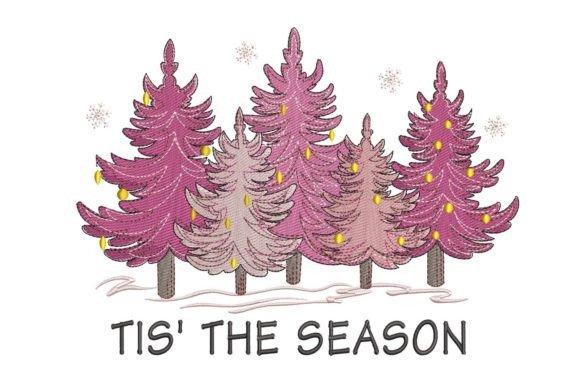 Christmas Trees Christmas Embroidery Design By ArtEMByNatali