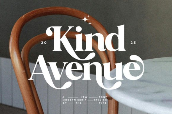 Kind Avenue Serif-Schriftarten Schriftart Von The_Type