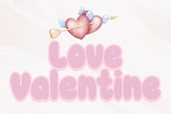 Love Valentine Font Display Font Di charmingbear59.design