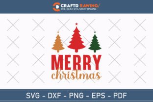 Merry Christmas Svg Png Cutting File Illustration Designs de T-shirts Par Craftdrawing 1