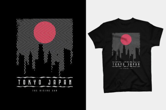 T Shirt Design - Tokyo Japan Gráfico Diseños de Camisetas Por mattaridwan