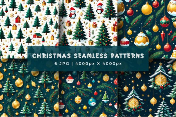Christmas Patterns Grafica Motivi di Carta Di srempire