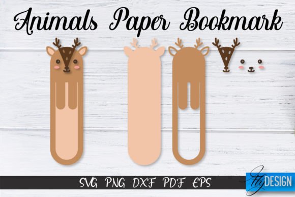 Deer Paper Bookmark SVG | Bookmark SVG Graphic Crafts By flydesignsvg
