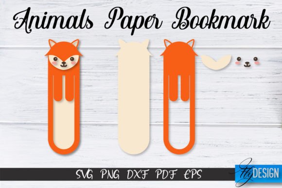 Fox Paper Bookmark SVG | Bookmark SVG Afbeelding Crafts Door flydesignsvg