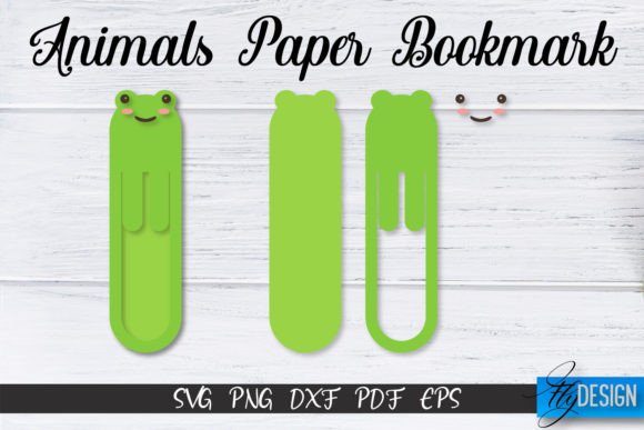 Frog Paper Bookmark SVG | Bookmark SVG Afbeelding Crafts Door flydesignsvg