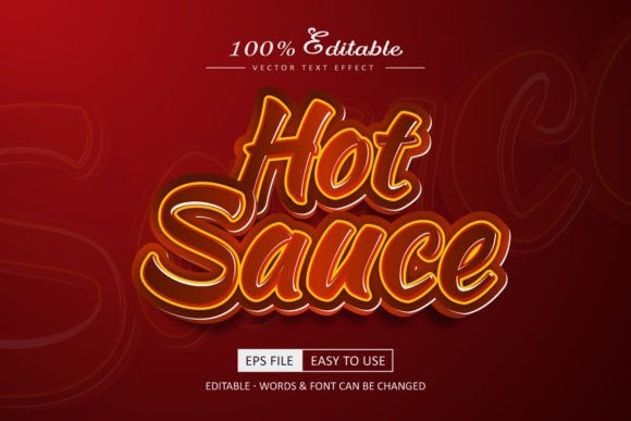 Hot Sauce Text Effect Editable Mexican Graphic Graphic Templates By frakibuix