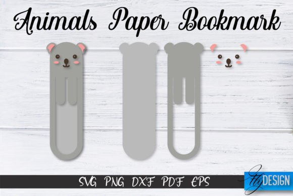 Koala Paper Bookmark SVG | Bookmark SVG Afbeelding Crafts Door flydesignsvg