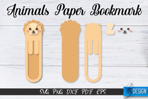 Leo Paper Bookmark SVG | Bookmark SVG Afbeelding Crafts Door flydesignsvg