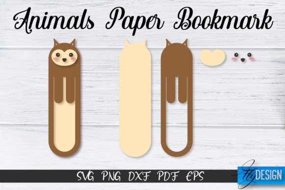 Owl Paper Bookmark SVG | Bookmark SVG Afbeelding Crafts Door flydesignsvg