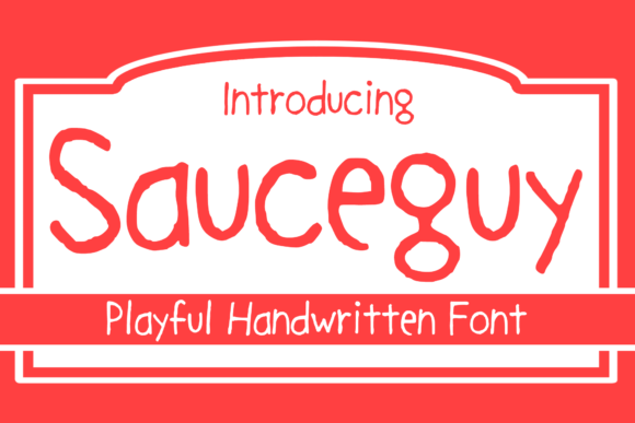 Sauceguy Sans Serif Font By MVMET