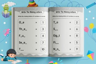 Write the Missing Letter Math Worksheets Graphic K By Interior Creative 2