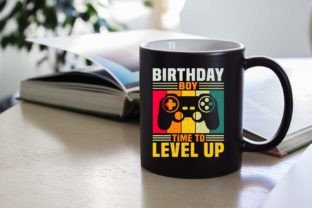 Birthday Boy Time to Level Up Gamer Boy Illustration Designs de T-shirts Par shihabmazlish87 3