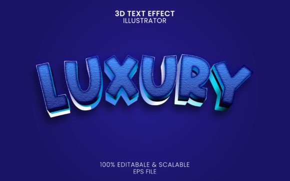 3d Luxury Text Style Effect Grafik Layer-Stile Von artistx70bd