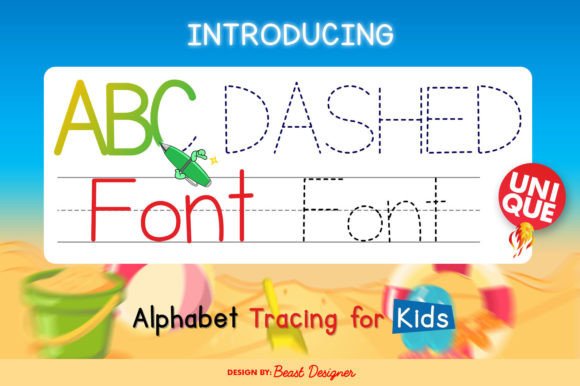 Abc Dashed Sans Serif Font By Beast Designer