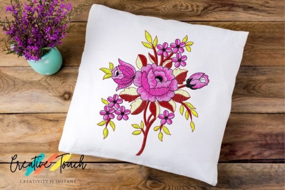 Enchanting Blooms Embroidery Delight Bouquets & Bunches Embroidery Design By Creative Touch