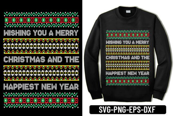 Ugly Sweater - Wishing You a Merry Chri Illustration Designs de T-shirts Par Craft Home