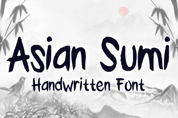Asian Sumi Script & Handwritten Font By MVMET