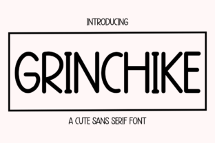 Grinchike Sans Serif Font By Minimalist Eyes 1