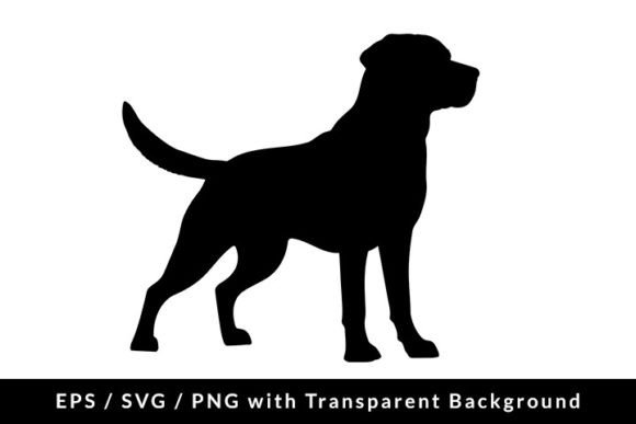 Labrador Retriever Dog Silhouette SVG Graphic Illustrations By Formatoriginal