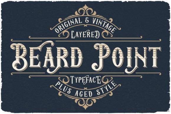 Beard Point Blackletter Font By Vozzy Vintage Fonts And Graphics