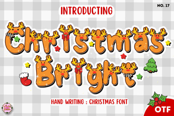 Christmas Bright 17 Decorative Font By VividDoodle