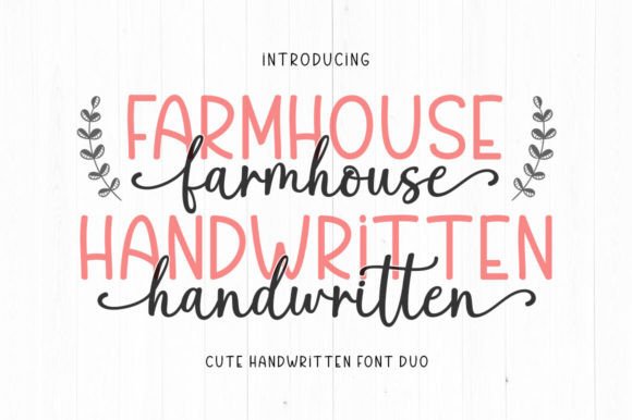 Farmhouse Handwritten Skript-Schriftarten Schriftart Von rotterlabstudio