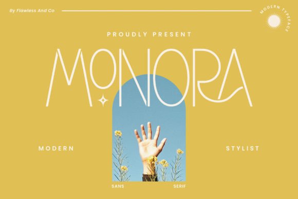 Monora Sans Serif Font By Flawless And Co