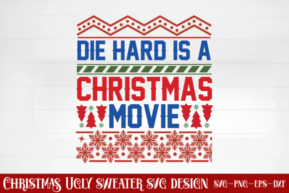 Die Hard is a Christmas Movie SVG Gráfico Manualidades Por CraftArt