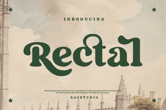 Rectal Serif Font By SayStudio