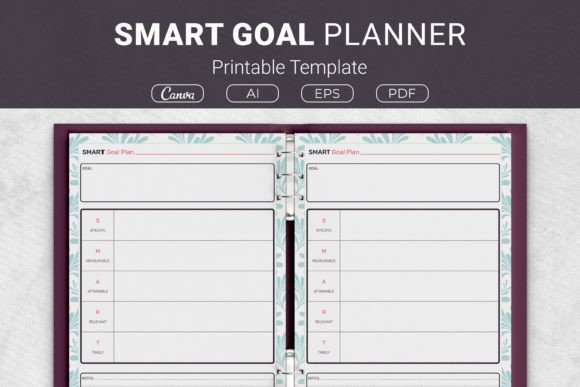 SMART Goal Planner Graphic KDP Interiors By JUNDI