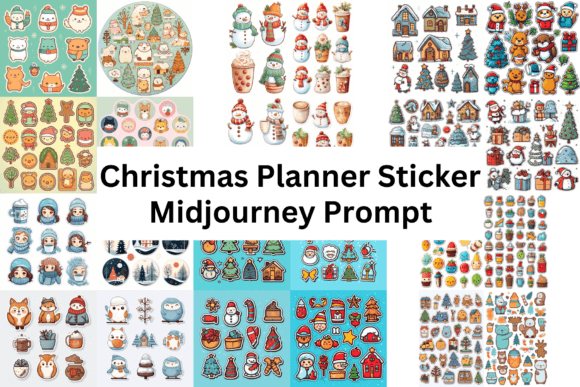 Christmas Planner Stickers Graphic Crafts By Digital Delight