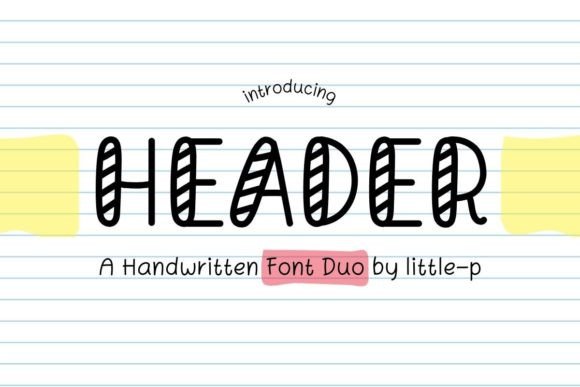 Header Script & Handwritten Font By Issie_Studio