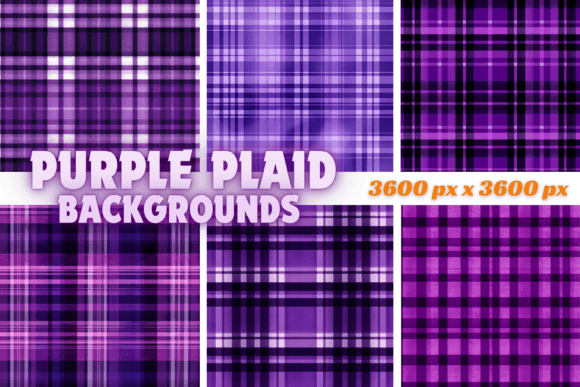 Purple Plaid Backgrounds Graphic Backgrounds By Graphic Studio