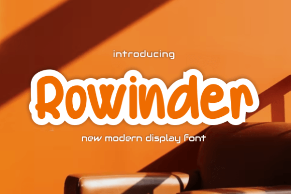 Rowinder Display Font By sinduamiw