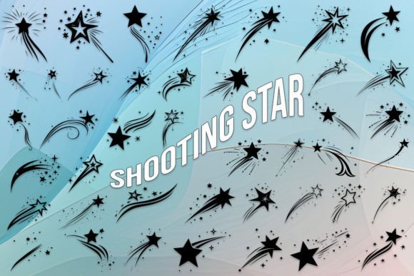 Shooting Star Fontes Dingbats Fonte Por MOMAT THIRTYONE